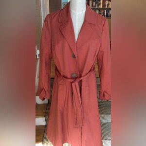 Vintage J. Jill orange trench coat